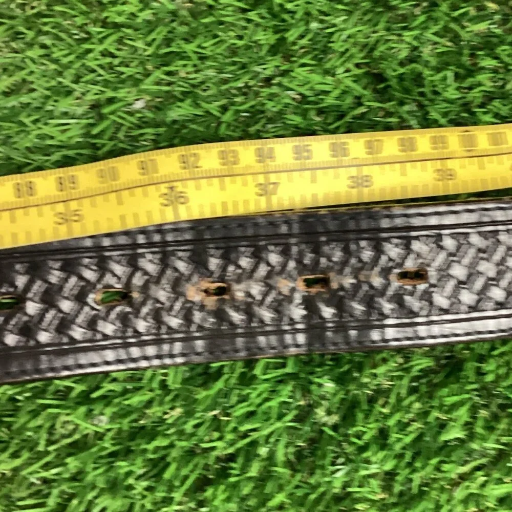 Vintage Silver Creek Western Leather Belt 38